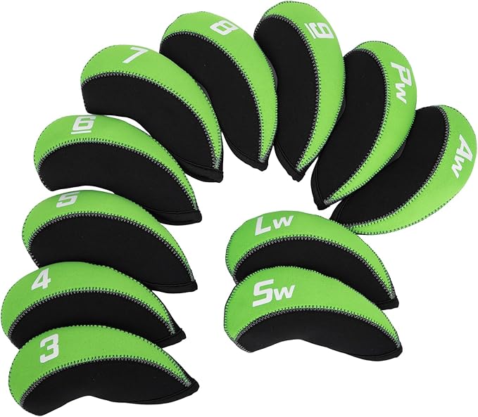 Golf Iron Covers for Golf Clubs Neoprene Golf Iron Cover Set 11pcs/10pcs Golf Iron Headcovers Golf Club Head Covers Fit All Brands