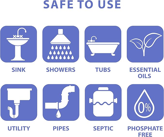 SANI 360° Sani Sticks Drain Cleaner and Deodorizer, 24 Count, Orange Scent Enzyme Pipe Cleaners, Eliminate Odors, Prevent Clogged Drains, Safe for Sinks, Bathtub Drains, Septic Tanks