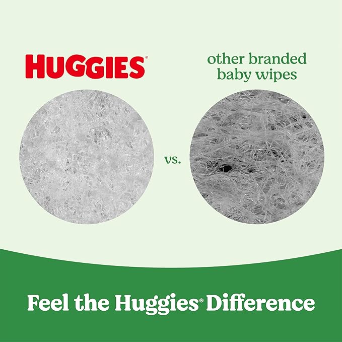 Huggies Natural Care Sensitive Baby Wipes, Hypoallergenic, 99% Purified Water, 3 Refill Packs (624 Wipes Total)