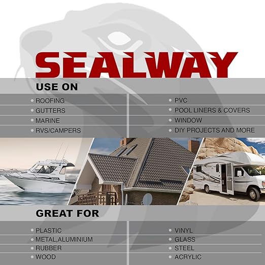 White RV Roof Sealant Tape, 2" x 50' Waterproof Repair Seal Tape – Extra Thick, UV-Resistant, Weatherproof Patch for Permanent Leak Sealing on RVs, Trailers, and Mobile Homes