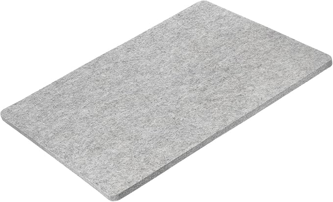 PATIKIL Wool Pressing Mat, 18" x 14" Wool Ironing Pad Blanket 0.5" Thickened Heat Resistant Quilting Ironing Pad for Quilters Sewing Craft, Grey