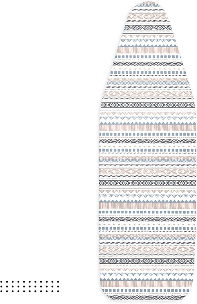 Encasa XO Ironing Board Cover and Pad 42"x14" - Thick 3mm Felt Padding, Drawstring Tightening & Lock, Easy Fit, Scorch & Stain Resistant, Fits Medium Ironing Board - Aztec