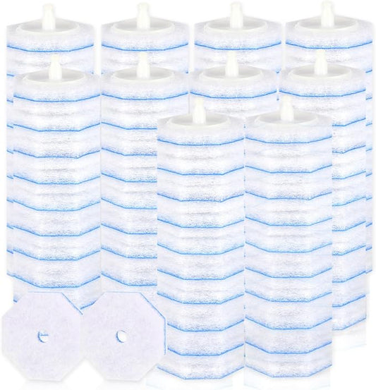 100 Count Toilet Wand Refills - Disposable Toilet Brush Refills with 5X Cleaning Power Toilet Bowl Cleaner, Replacement Heads for Toilet Cleaning, 360° Efficient Cleaning | No Falling Apart