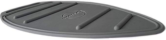 Encasa XO Silicon Mat for Hot Iron Rest - Heat Resistant, Anti - Slip, Thicker Pad for Protecting Your Table During Ironing, Non-Burning, Machine Washable, Durable - Grey