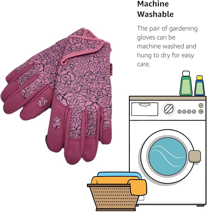 Thorn Proof&Puncture Resistant Gardening Gloves with Grip,Garden Gloves for Women, Leather Work Gloves,Gifts