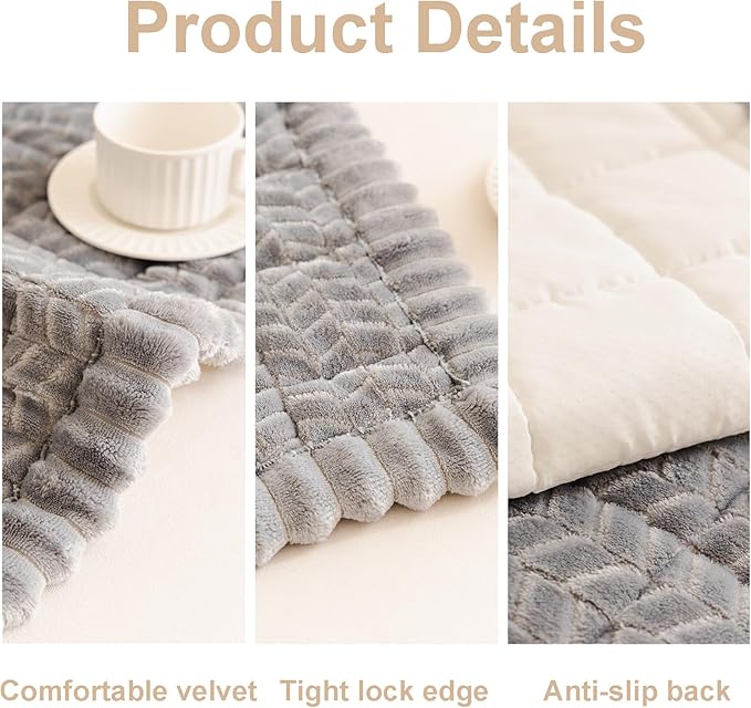 Pet Couch Cover Protector Sofa Covers for Pets Washable Non Slip Couches and Sofas Dog Mat (Grey, 27.6" x 70.9")