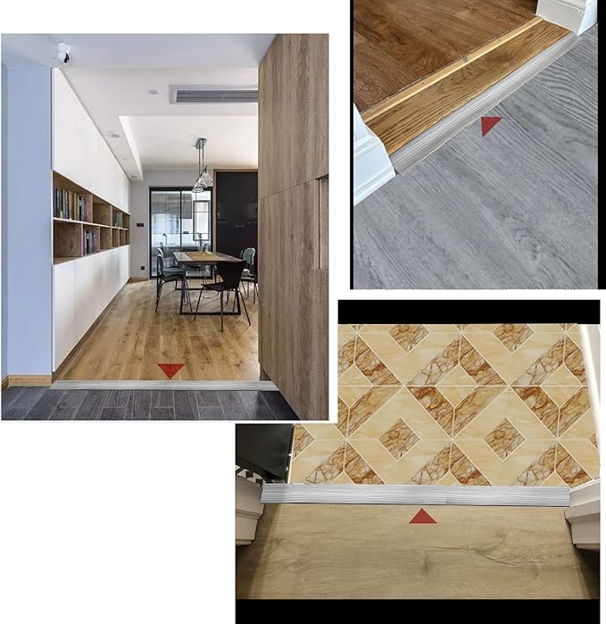 Floor Transition Strip & Self Adhesive Floor Vinyl Floor Edge Trim Laminate Floor Gap Covering Joining Strip