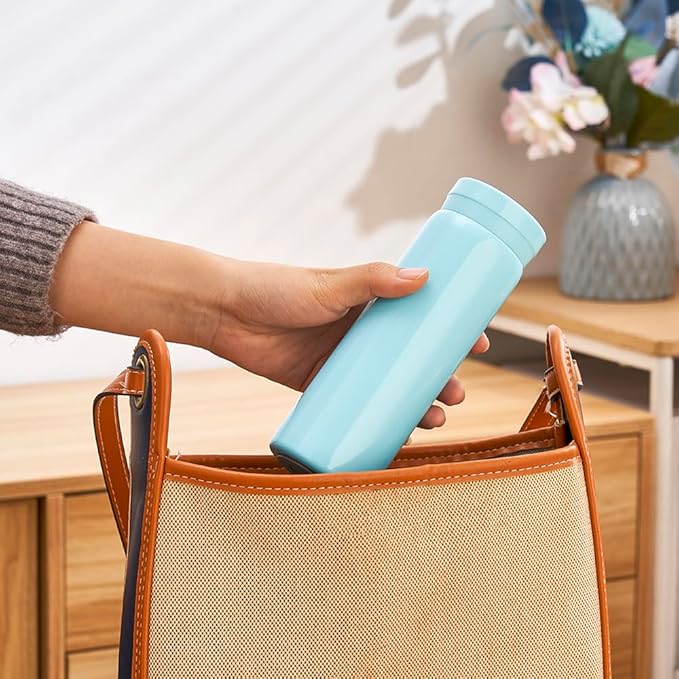 10oz Mini Water Bottle Stainless Steel Thermos Small Flask - Insulated Vacuum, Leak Proof, Keeps Drinks Hot/Cold - Ideal for Coffee, Tea, Water-6PC