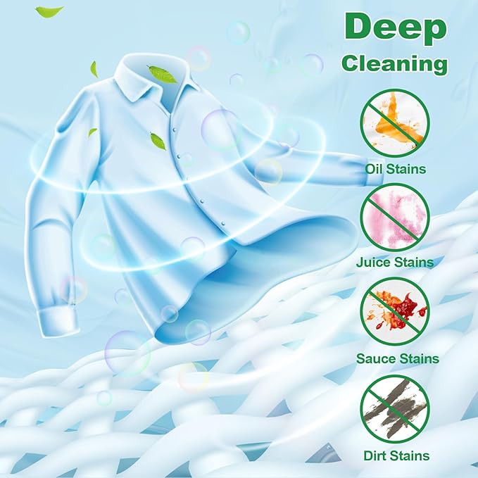 Laundry Detergent Sheet, Eco-Friendly & Hypoallergenic Wash Strips, Natural Ingredients, Ultra-Concentrated, Travel-Ready, No Plastic Jug- Fresh Scent, (240 Loads) 120 Sheets