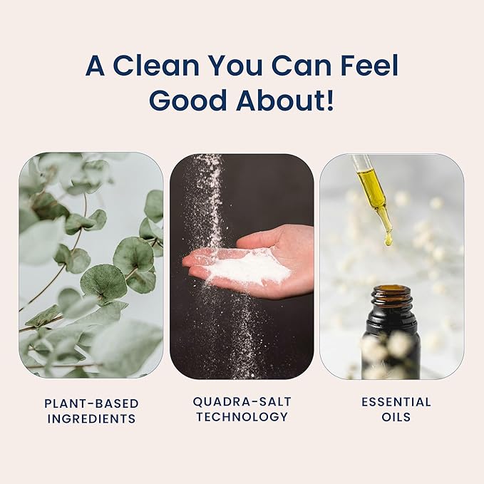 Truly Free Laundry Wash Detergent for Sensitive Skin, Gentle & Safe for Baby Clothes | Plant-Based, Natural Ingredients | Unscented | Include 1 Refillable Bottle (50 Loads)