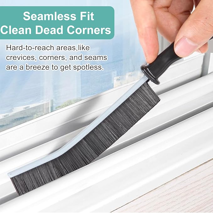 Crevice Cleaning Brush, Multifunctional Hard-Bristled Gap Scrub Brush, Gap Cleaning Tool, Home Essentials, Bathroom Cleaner Tools for Household Use, Kitchen, Window, Faucets, Toilet, Grout, Car, 5pcs