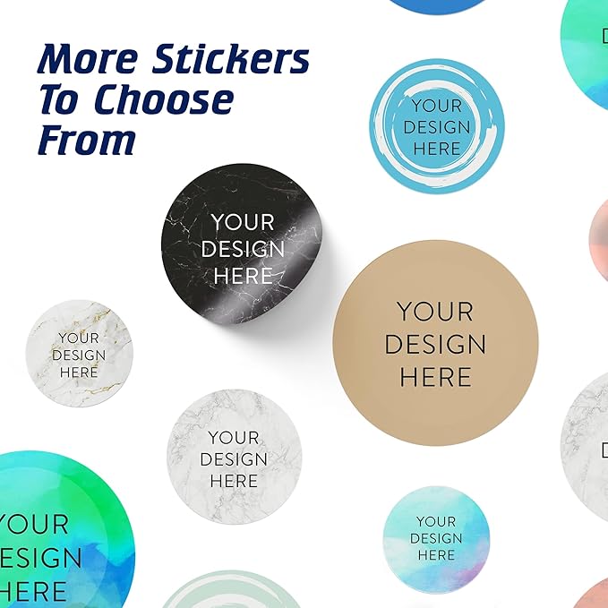100 Custom Vinyl Stickers - Upload Your own Image, Text, Design, Logo - Personalized Logo Labels for Handmade, Packaging, Bottle, Jars, Candle, Brand Stickers (Brown, 4x4)