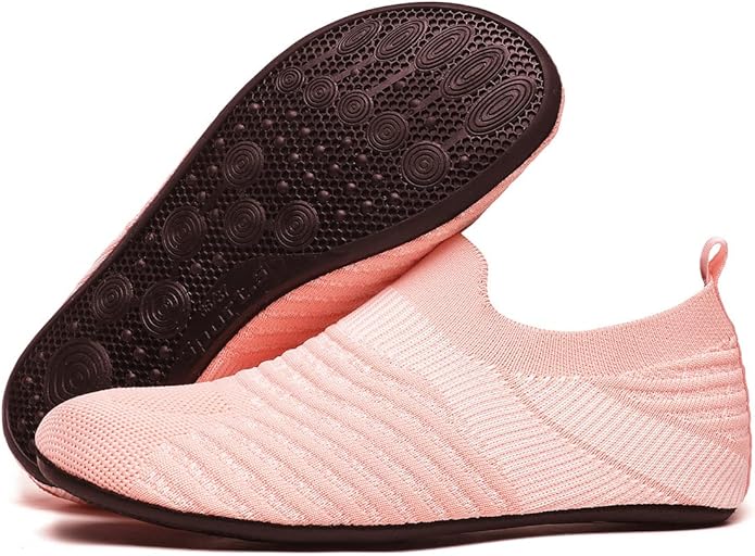 Adult Indoor House Slippers Socks Lightweight Non Slip Grip House Home Shoes for Women Men