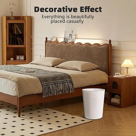 Small Trash Can 3 Pack 1.8 Gallons, Bathroom Trash Can & Garbage Can with 6 Trash Bags, Bedroom Trash Bin & Waste Basket for Office, Bedroom, Living Room, Kitchen, Compact Space