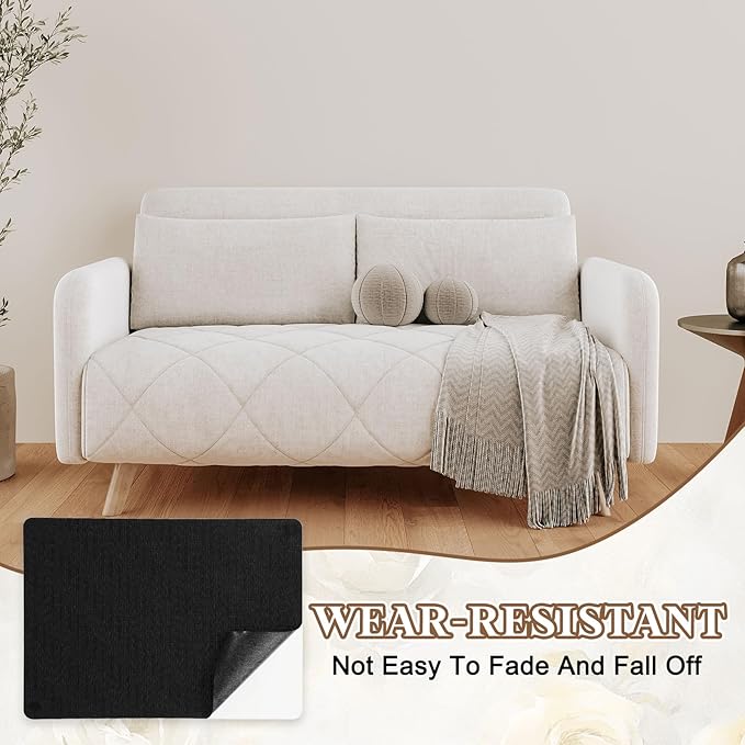PATIKIL Linen Repair Patch, 8 x 11 Inch Self-Adhesive Linen Fabric Repair Patches for Sofa Couch Clothes Handbag Tents Car Seats Furniture, Black