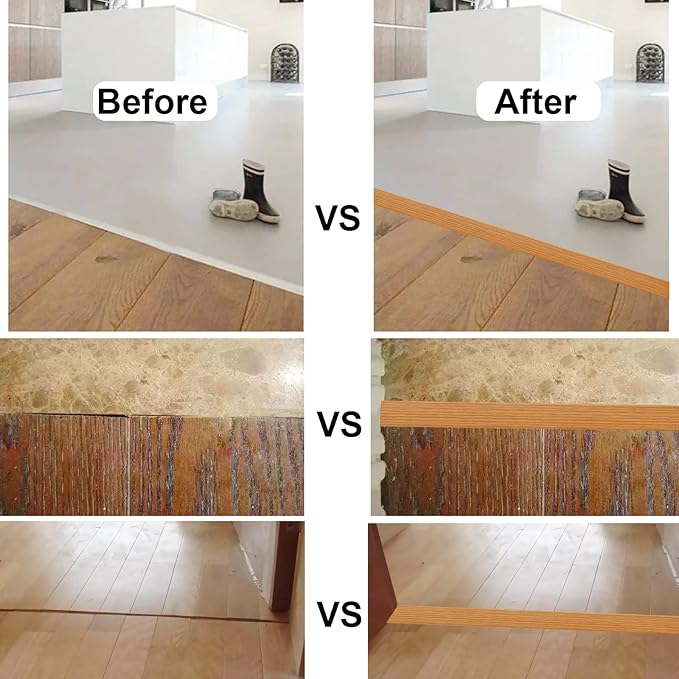 Floor/Door Flat Transition Strip & Self Adhesive Floor Vinyl Floor Edge Trim Laminate Floor Gap Covering Joining Strip