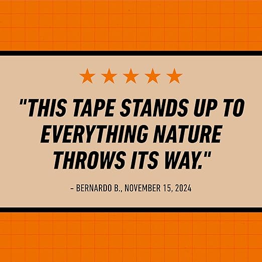 Gorilla All Weather Duct Tape, Black, 1.88" x 25 yd (Pack of 1) - UV and Temperature Resistant Waterproof Tape for Outdoor Repairs