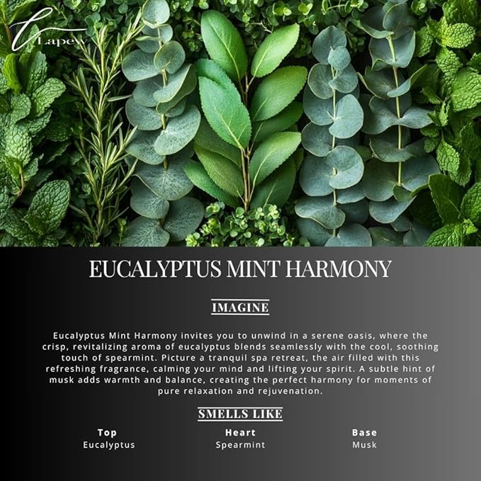 Eucalyptus Mint Harmony Carpet Freshener Powder Refill 36 oz | Powerful Odor Eliminator for Home | Upholstery Deodorizer | Carpet Deodorizer | Pet Urine | Cat Litter Box | Eucalyptus Spearmint
