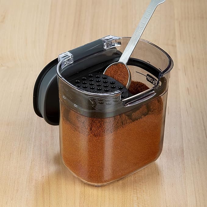 Progressive PKS-401 1.5 Cup Mini Prokeeper+ Airtight Silicone Seal Storage Container Great For Spices & Baking Acessories (4- Piece)