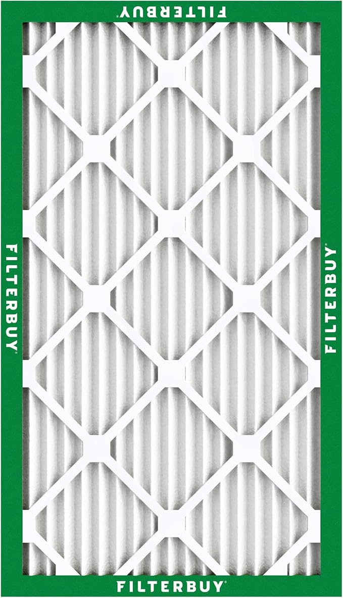 Filterbuy 18x30x1 Air Filter MERV 8 (MPR 700) Dust Defense Replacement (6-Pack), Electrostatic Pleated HVAC AC Furnace Filters, Made in USA (Actual Size: 17.75 x 29.75 x 0.75)