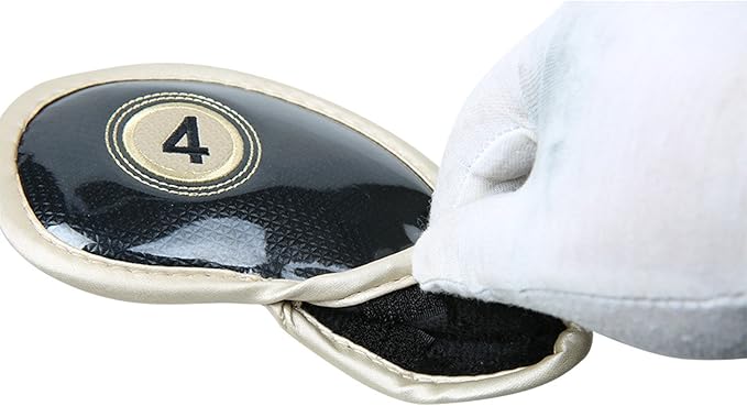 HISTAR 10pcs Crystal Pu Leather Golf Iron Head Covers Set Iron Club Headcover