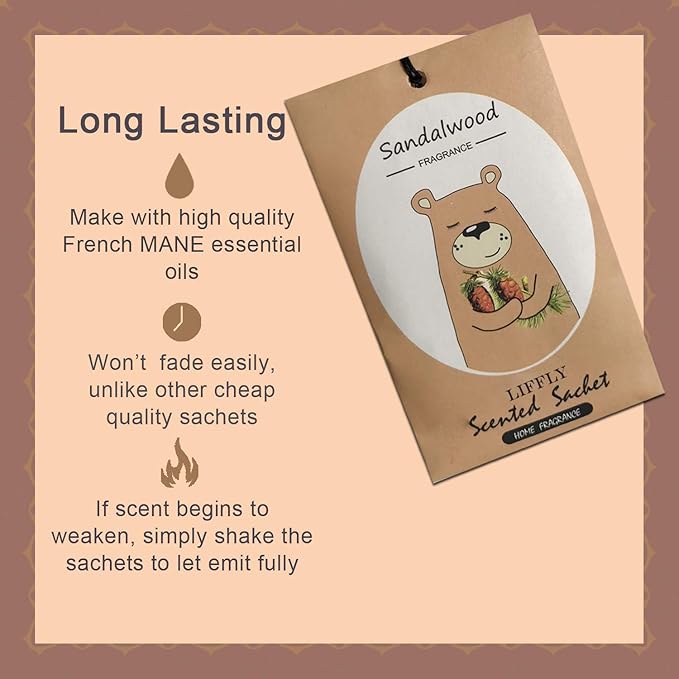 13 Scents Scented Sachets for Drawers and Closets Air Freshener Home Fragrance Sachet Total 14 Packs Gift Box