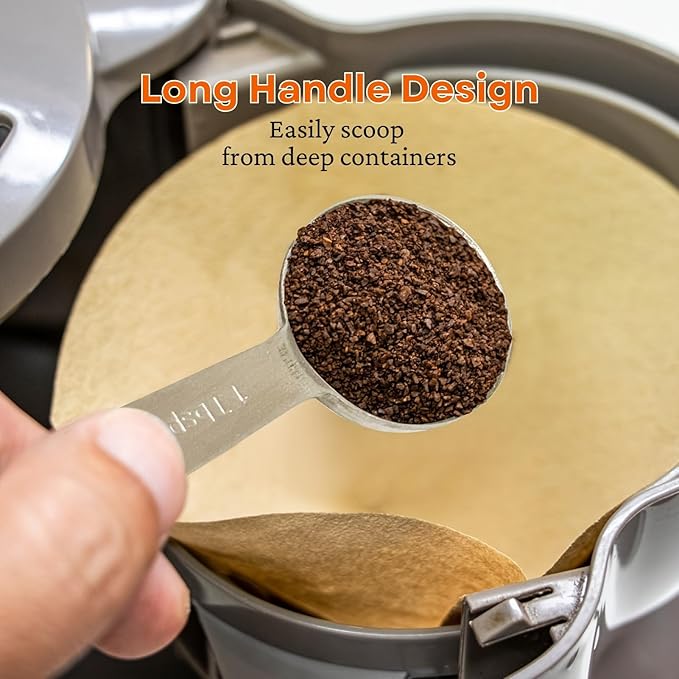 11PCS Measuring Spoons Set Stainless 1 tbsp, 1/2 tbsp, and 1-1/16tsp Steel Measuring Spoons for Cooking Baking Spice Jars and Liquid Ingredients
