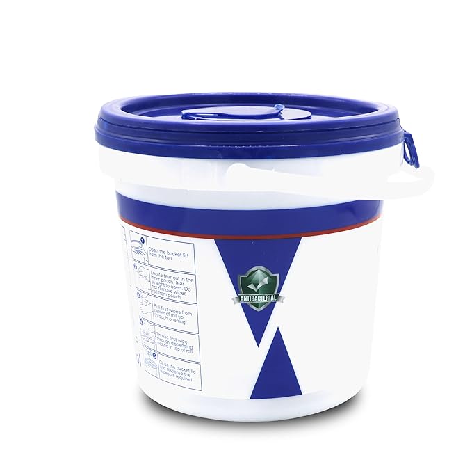 SIPA Hand Sanitizing Wipes 250 WIPES/BUCKET will Refills (1 BUCKET 3 REFILLS)