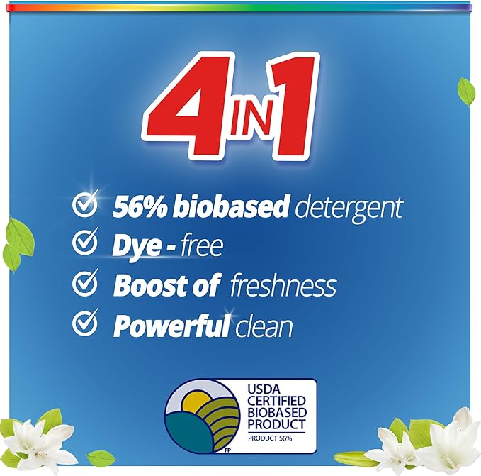 Purex Liquid Laundry Detergent, Ultra Concentrated, Natural Elements Linen & Lilies, 82.5 Ounce, 165 Loads
