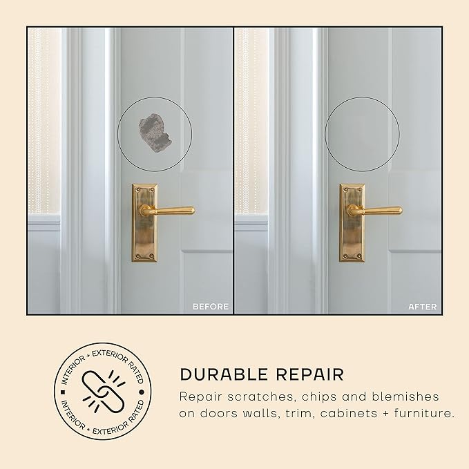soto White Paint Touch Up, Multi-Surface, Matte Finish (No. 06 Gesso White) — 10 Milliliters of Scratch Repair for Furniture, Walls, Cabinets, Trim, Doors, Indoor/Outdoor