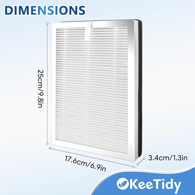 25 Replacement Filters Compatible with MA Series 25 Air Purifier B1/S1/W1, 3 in 1 H13 True HEPA Activated Carbon Filters