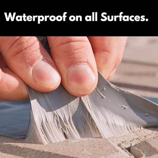 HSS Sealant Tape with MicroSealant - Waterproof Commercial Roofing Tape for Roof and RV Repair - UV- & Weatherproof - Black - 6 inch x 25 ft.