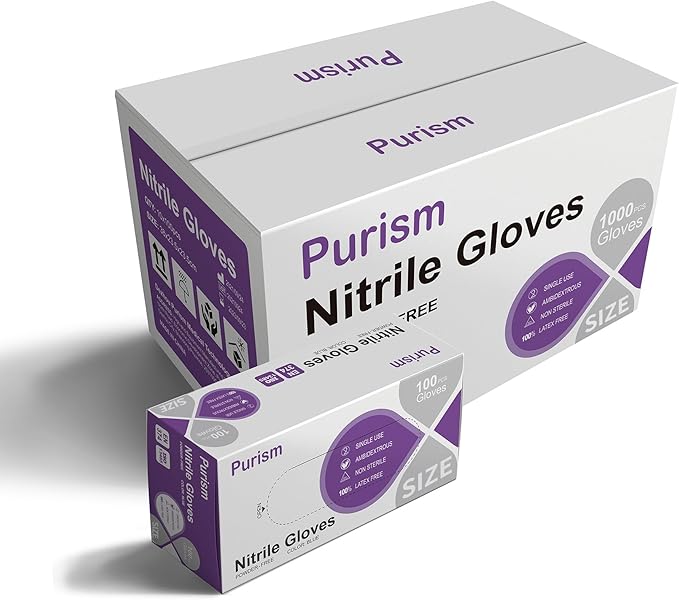 Daddy's Choice Nitrile Gloves 100Pcs 1000 Pcs Disposable Blue, Small/Medium/Large/XLarge, No Latex No Powder