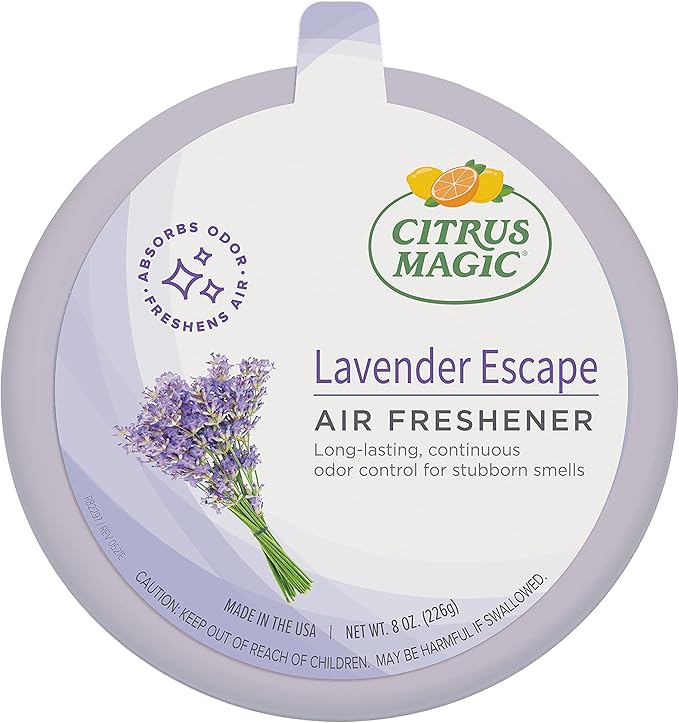 Citrus Magic Odor Absorbing Solid Air Freshener, Lavender Escape, 8-Ounce, Pack of 6