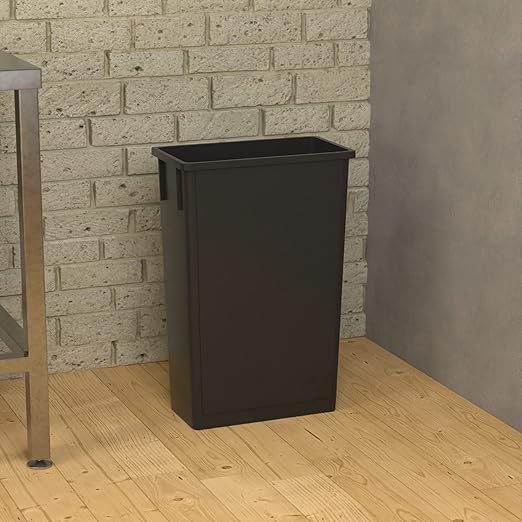 23 Gallon Black Slim Jim Trash Can