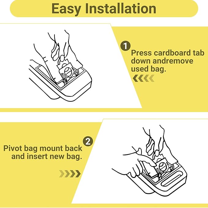 50558 Vacuum Cleaner Bags Replacement for Kenmore Canister Type C/Q 5055, 50555, 50557, 50558 and Pana·sonic Type C-5, C-18, 200 Series, 400 Series, 600 Series, 800 Seires Vacuum - 10 Pack