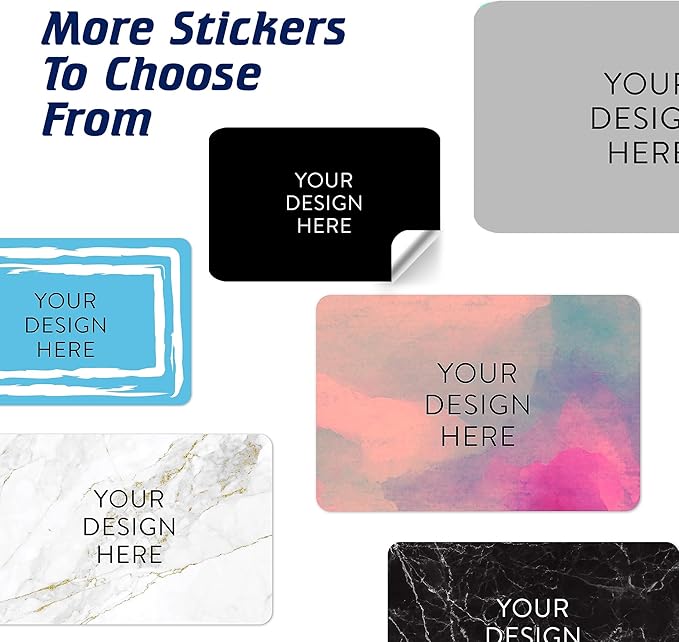Custom Vinyl Stickers - Upload Your own Image, Text, Design, Logo - Personalized Logo Labels for Handmade, Packaging, Bottle, Jars, Candle, Brand Stickers (Black, 5x3) 5-1000