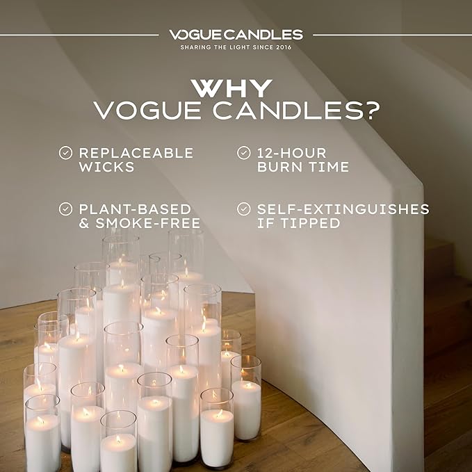 Vogue Candles 5LB Candle Sand with 50 Wicks | Bulk Refillable Plant-Based Granules for Custom Candle Making | Unscented, Clean Burn, Smoke-Free, Vegan Candle Refill Kit- White