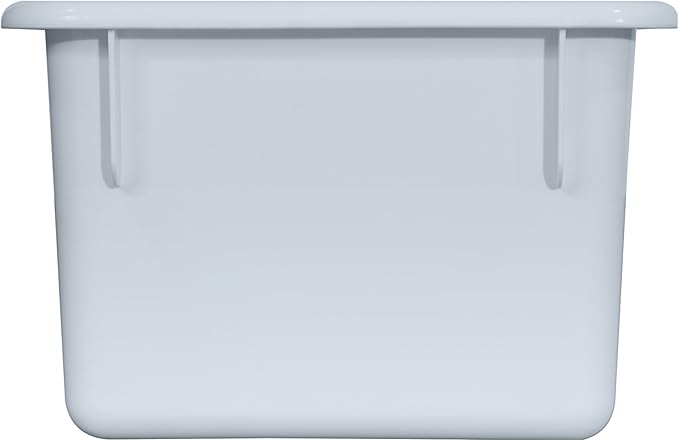Wood Designs Cubby Storage Bin, Heavy Duty Plastic Containers for Kids White Cubby Tray Set of 12