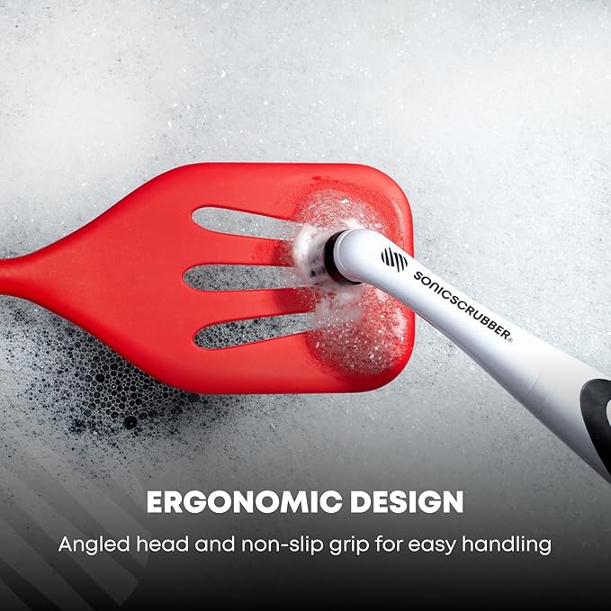 Household Cleaning Brush - Electric Scrubbing Brush - Home, Kitchen & Bathroom - Removes Mould & Cleans Grout (Washing-Up System)