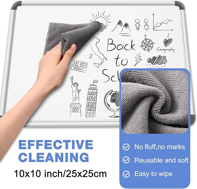 16 Pack Whiteboard Cleaner Spray 8.5oz Dry Erase Board Cleaner with 8 Cloths Non Toxic Dry Erase Cleaner Removes Stubborn Marks from Whiteboards