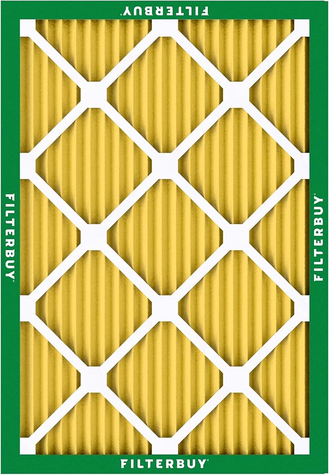 Filterbuy 18x25x1 Air Filter MERV 11 (MPR 1200) Allergen Defense Replacement (4-Pack), Electrostatic Pleated HVAC AC Furnace Filters, Made in USA (Actual Size: 17.50 x 24.50 x 0.75)