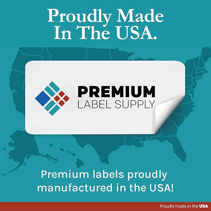Premium Label Supply White Sticker Bottle Labels – 3" x 1.5" – Laser/Inkjet Compatible – (14 per Sheet), 2000 Sheets – 28,000 Total Adhesive Labels