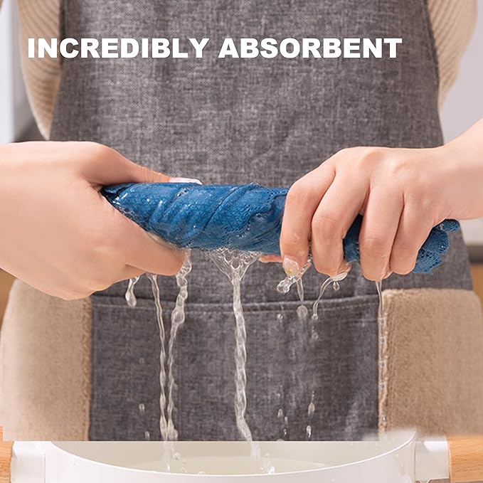 JOYMOOP Fish Scale Streak Free Magic Glass Window Cleaning Cloth, Microfiber Cleaning Cloth, Reusable Absorbent Shiny Wipes, Microfiber Towels, Lint Free Dish Drying Polishing Towels, 5 pcs