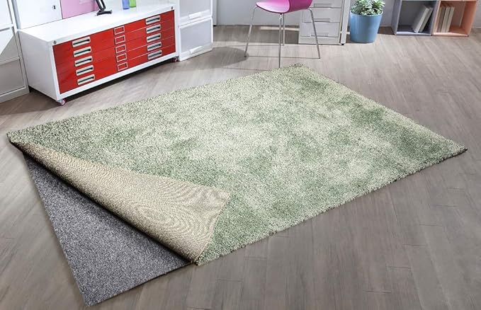 Ultra Strong Anti-Slip Thin Rug Felt Pad 5 x 8 Feet for Hardwood Floors, Non Slip Carpet Padding, Non Skid Area Rug Mat Keep Your Rugs in Place- Gray