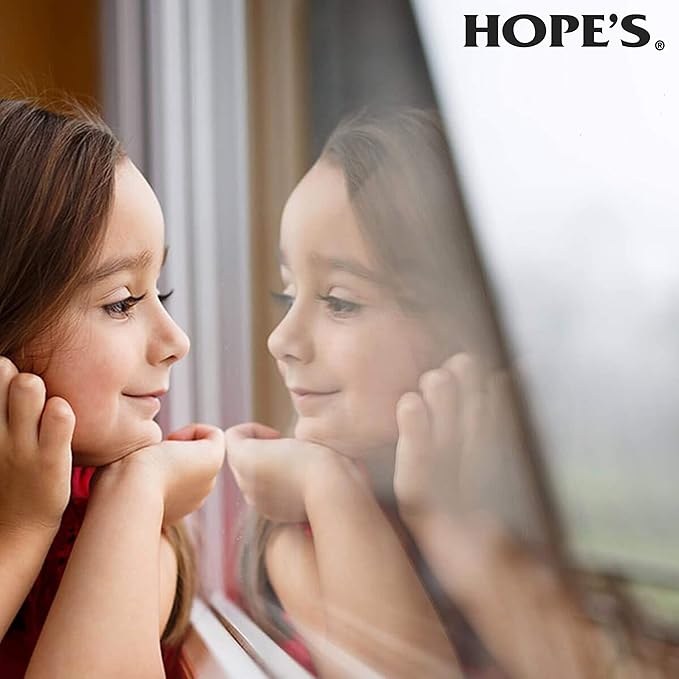 HOPE'S Perfect Glass Cleaner Spray, Streak-Free, Ammonia-Free Window, Mirror, Screen, and Shower Door Cleaner, Indoor and Outdoor Glass Surfaces, 32 Fl Oz, Pack of 1 With Microfiber Cloth