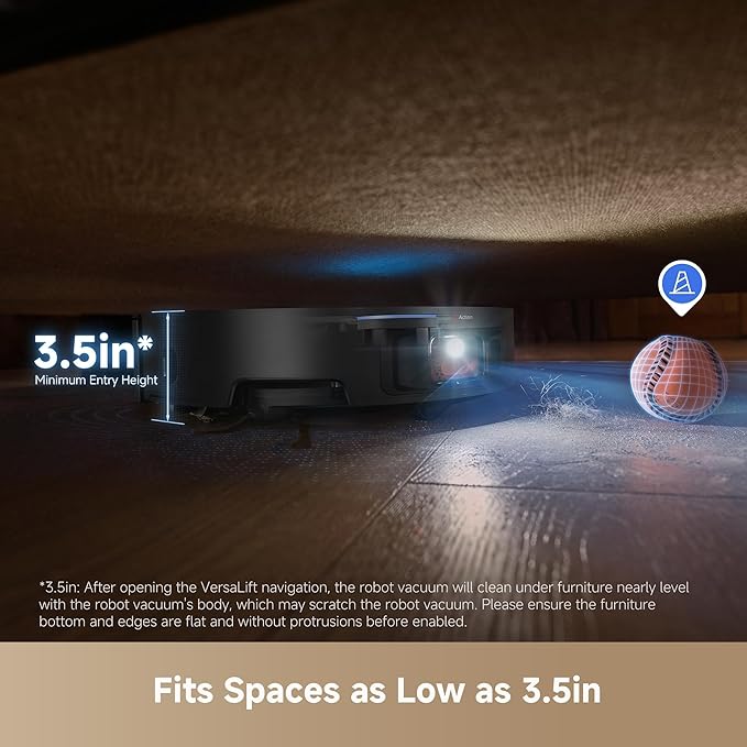 DREAME X50 Ultra Robot Vacuum and Mop with Auto-Empty and Mop Self-Cleaning, 20,000Pa Suction, Obstacle Avoidance and 360° Navigation, Corner to Edge Deep Cleaning, Detangling Brush