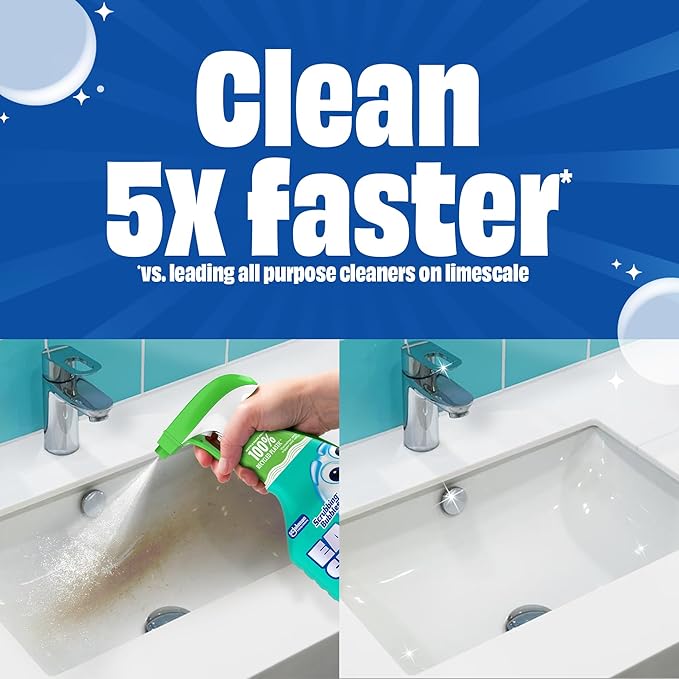 Scrubbing Bubbles Easy Clean Foaming Multipurpose Bathroom Cleaner Spray, Bottle Made from 100% Recycled Plastic, 32 Ounce Spray