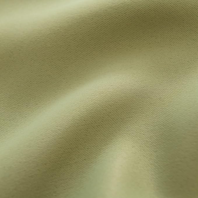 Pickluc Cafe Curtain (Half Window Curtain) 24 Inches Length, Rod Pocket Kitchen Curtain, Short Blackout Curtain for Small Window, 30" Wide and 24" Long, Sage Green, 2 Panels
