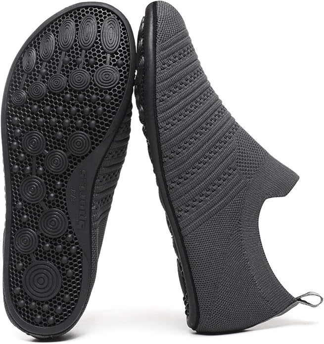 Adult Indoor House Slippers Socks Lightweight Non Slip Grip House Home Shoes for Women Men
